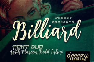 Billiard Font Duo: A Cool Retro Style for Your Designs