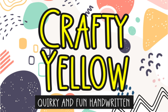Crafty Yellow Font: A Playful Handwritten Typeface for Creative Projects