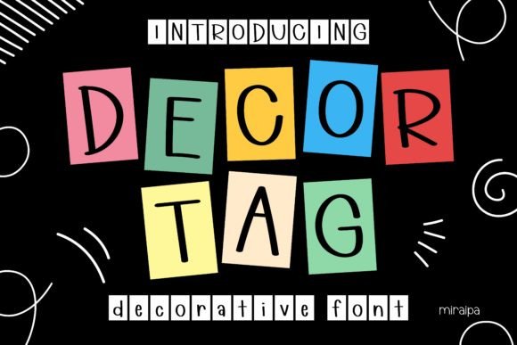 Discover Decor Tag Font for Your Creative Projects