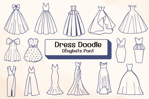 Dress Doodle: A Fashionable Font for Creative Projects
