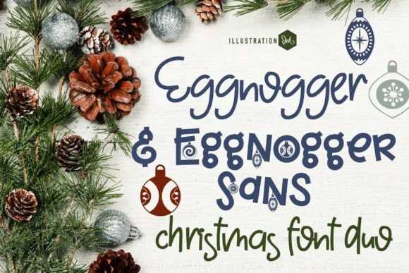 Eggnoger Duo Font: A Cozy Winter Design Companion