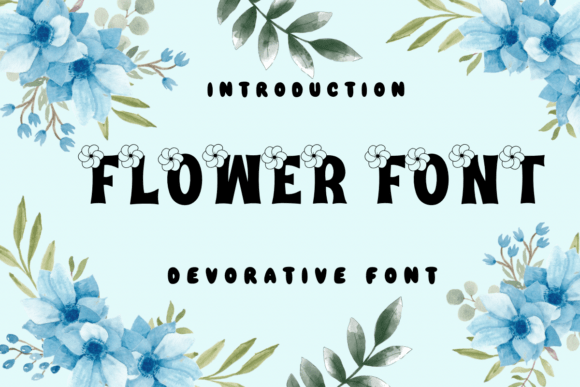 Flower Font: A Blossoming Typeface for Creative Designs