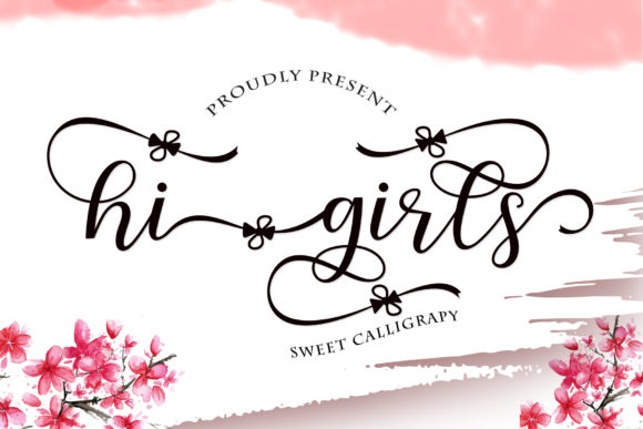 Hi Girls Font: Elegant Handwritten Style for Your Designs