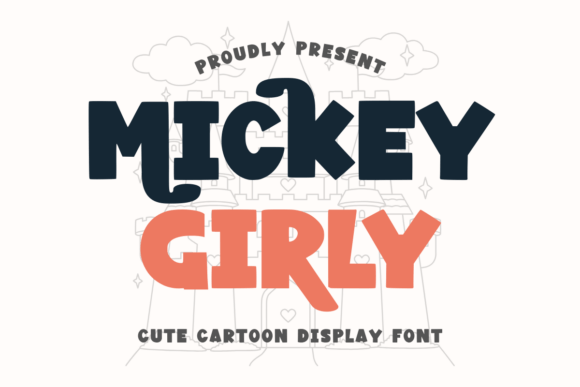 Mickey Girly: A Playful Cartoon Display Typeface