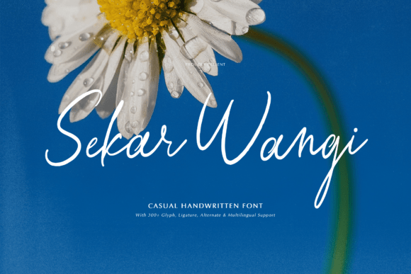 Sekar Wangi Font: A Dainty Handwritten Typeface