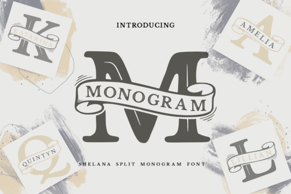 Shelana Split Monogram: A Vintage Serif for Modern Branding
