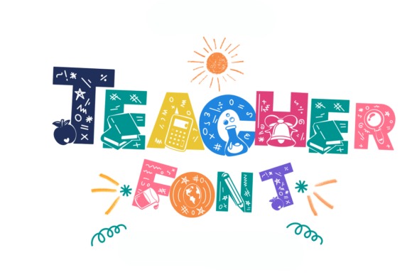Teacher Font: Playful Alphabet for Classroom Creativity
