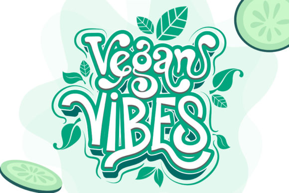 Vegan Vibes Font: A Bold, Retro Display Typeface